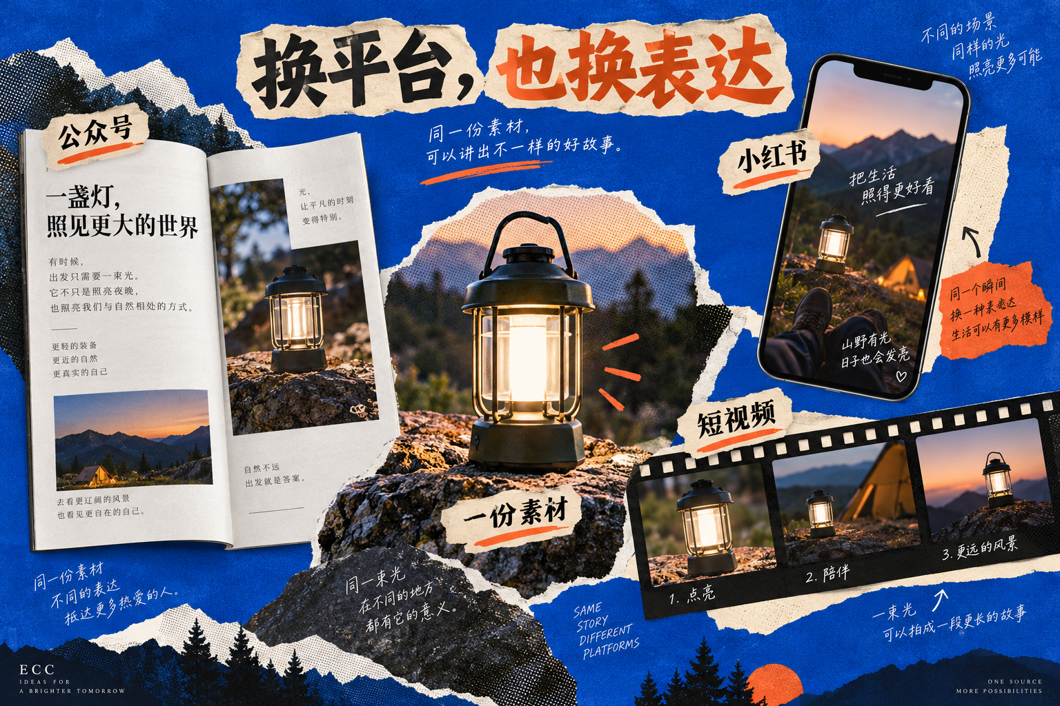 一份产品事实,组织不同渠道的表达